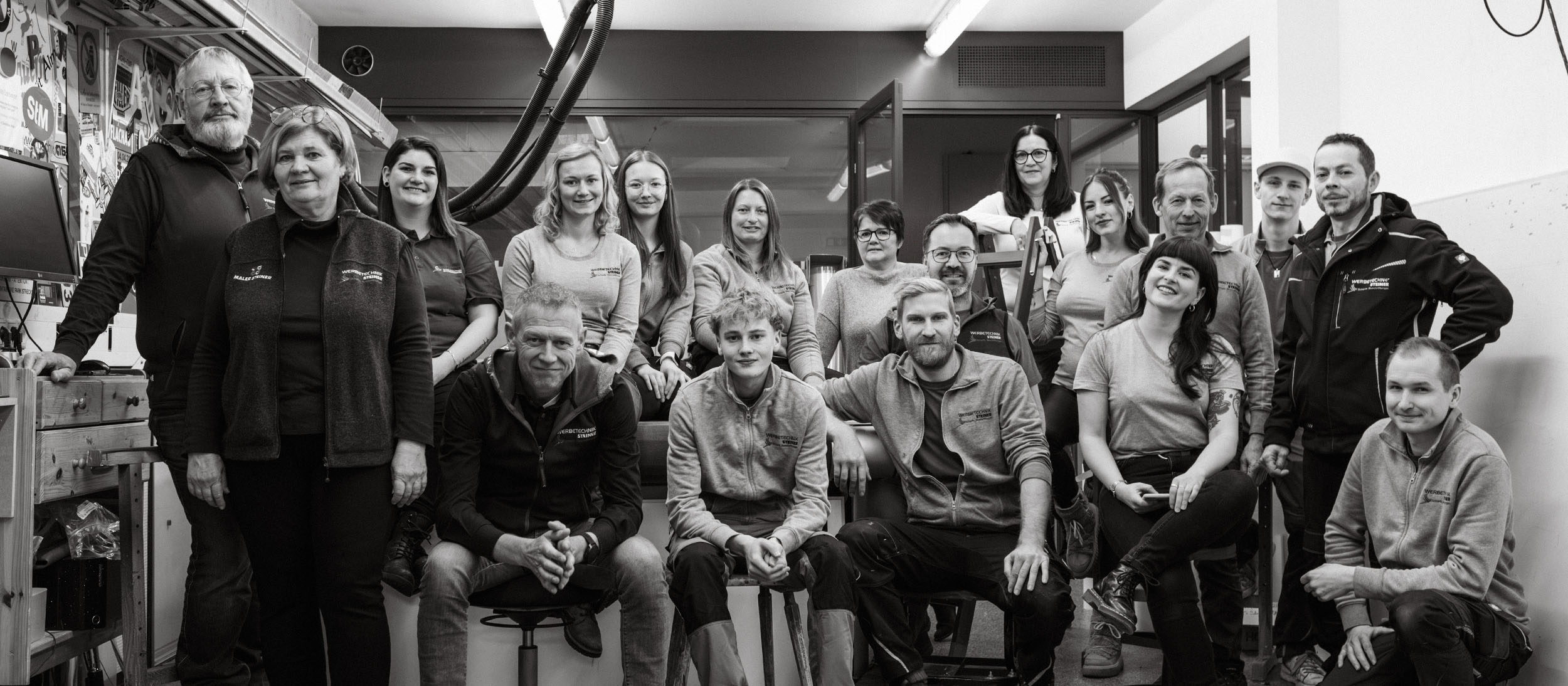 Teamfoto Werbetechnik Steiner aus Altenmarkt, Salzburg, Österreich